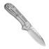 CIVIVI Elementum folding knife, Polished Clear Lexan, Satin Rock-Grind C18062AM-1