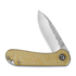 CIVIVI Elementum folding knife, Polished Ultem, Satin Rock-Grind C18062AM-2