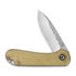 CIVIVI Elementum folding knife, Polished Ultem, Satin Rock-Grind C18062AM-2