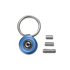 CIVIVI Key Coin Pocket Key Organizer, Blue Aluminum C23056-2