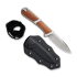 CIVIVI Mini Elementum Fixed Blade, Guibourtia, Satin C23010-4