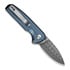 CIVIVI Mini Shakan Damascus foldekniv, Ripple Pattern Blue Aluminum C20052F-DS1