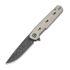 CIVIVI Navo Damascus sulankstomas peilis, Ivory G-10 C25015A-DS1