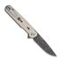 CIVIVI Navo Damascus sulankstomas peilis, Ivory G-10 C25015A-DS1