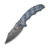 CIVIVI - Pentad Damascus, Blue/White Vortex Micarta