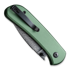 CIVIVI Qubit, Green Aluminium, Black Hand Rubbed Damascus C22030E-DS1