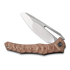 CIVIVI Spiny Dogfish, Brown Linen Micarta, Satin C22006-4