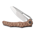 CIVIVI Spiny Dogfish, Brown Linen Micarta, Satin C22006-4