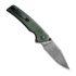 CIVIVI Tranquil Damascus, Green Canvas Micarta C23027-DS1