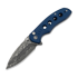CIVIVI Triptych Damascus, Blue Canvas Micarta C23085B-DS1