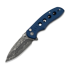 CIVIVI Triptych Damascus, Blue Canvas Micarta C23085B-DS1