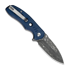 CIVIVI Triptych Damascus, Blue Canvas Micarta C23085B-DS1