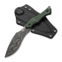 CIVIVI Vaquita II Damascus, Green Canvas Micarta C047C-DS2