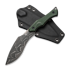 CIVIVI Vaquita II Damascus, Green Canvas Micarta C047C-DS2