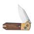 CIVIVI Yonder Clip Point, Guibourtia & Stonewash Brass, Satin C25026-1
