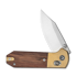 CIVIVI Yonder Clip Point, Guibourtia & Stonewash Brass, Satin C25026-1