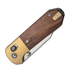 CIVIVI Yonder Clip Point, Guibourtia & Stonewash Brass, Satin C25026-1