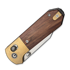 CIVIVI Yonder Clip Point, Guibourtia & Stonewash Brass, Satin C25026-1