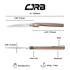 CJRB Lanky sulankstomas peilis, Champagne