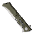 Cold Steel Medium Luzon Stonewashed sulankstomas peilis, žalia CS20NQLODSW