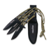 Cold Steel Throwing Knives With Paracord Handle, 3 Pack CS-TH-44KVD3PK