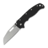 Demko Knives AD 20.5 D2 Shark Foot sulankstomas peilis, Peel Ply Black G-10