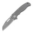 Demko Knives AD 20.5 Smooth Titanium CPM3V sulankstomas peilis, shark foot