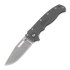 Demko Knives AD 20.5 Stonewashed folding knife, Clip Point, grey