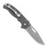 Demko Knives AD 20.5 Stonewashed folding knife, Clip Point, grey