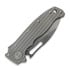 Demko Knives AD20.5 3V Slicer Shark foldekniv, Milled Titanium