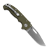 Demko Knives MG AD20S Clip Point 20CV G10 sulankstomas peilis, od green