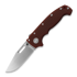Demko Knives MG AD20S Clip Point 20CV G10 sulankstomas peilis, red
