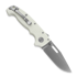 Demko Knives MG AD20S Clip Point 20CV G10 sulankstomas peilis, white
