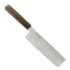 Japanese kitchen knife Demko Knives Nakiri VG10 San Mai, Red Oak