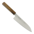 Japanese kitchen knife Demko Knives Santoku VG10 San Mai, Red Oak
