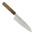 Japanese kitchen knife Demko Knives Santoku VG10 San Mai, Red Oak