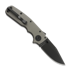 Demko Knives Shark Cub Stealth Clip Point sulankstomas peilis, Artillery Grey