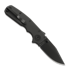 Demko Knives Shark Cub Stealth Clip Point k&auml;&auml;nt&ouml;veitsi, Black