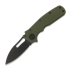 Demko Knives Shark Cub Stealth Slicer Shark kääntöveitsi, OD Green G-10