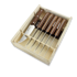 Due Cigni Set 6 pcs 1896 Steak America, walnut