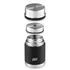 Esbit Food Jug Sculptor, 1 L, black, stainless