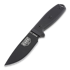 ESEE Model 3, black G10, black plastic sheath, nylon sheath