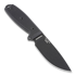 ESEE Model 3, black G10, black plastic sheath, nylon sheath
