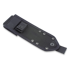 ESEE Model 3, black G10, black plastic sheath, nylon sheath