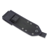 ESEE Model 3, black G10, black plastic sheath, nylon sheath