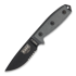 ESEE Model 3, serrated, black/black, black plastic sheath, nylon sheath