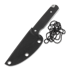 Coltello Ferrum Forge Lackey Damascus, carbon fiber
