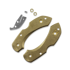 Flytanium - Brass Scale Kit for Spyderco Dragonfly Knife - Brass Stonewash
