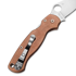 Flytanium Classic Copper Scales for Spyderco Paramilitary 2 - Stonewash kahvapalat