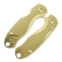 Flytanium - Lotus Brass Scales for Spyderco Para 3, Stonewash